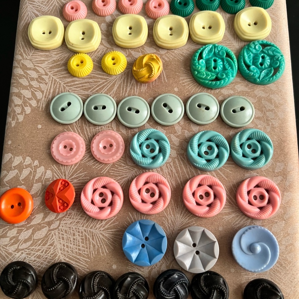 Vintage colorful buttons
